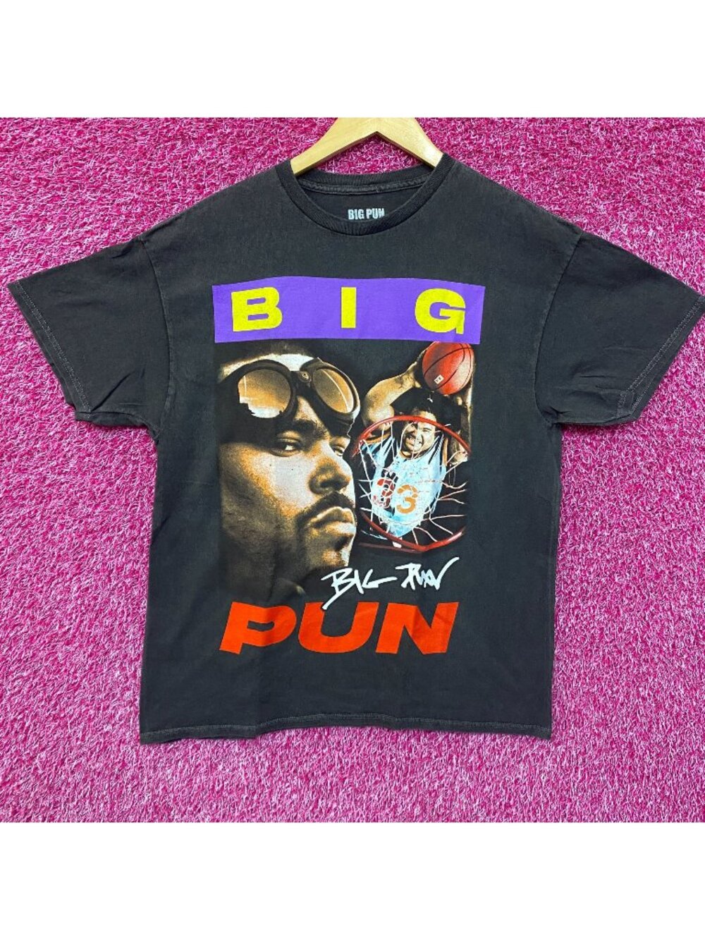 Big Pun HIP Hop Vtg Wash T-Shirt Medium